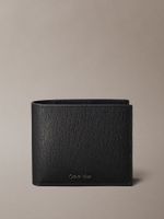 Billetera Bifold en Cuero Saffiano Negro Calvin Klein