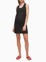 Vestido de Malla Negro Calvin Klein