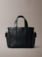 Tote Bag Pequeño Jacquard Con Logo Negro Calvin Klein