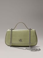 Bandolera Efecto Cocodrilo y Cadena Verde Calvin Klein