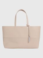 Cartera Shopper Ck Mixmedia Beige Calvin Klein