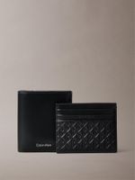 Billetera y Tarjetero de Cuero Rfid Negro Calvin Klein