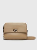 Bandolera Ck Pocket Beige Calvin Klein