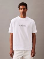 Polera Relaxed De Logo Blanco Calvin Klein 110