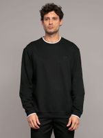 Polerón con Ribetes Contrastantes Negro Calvin Klein