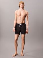 Traje de Baño Largo Ck Monogram Negro Calvin Klein