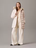 Parka Padded Scuba Beige Calvin Klein
