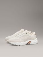 Zapatillas de Cuero Retro Beige Calvin Klein