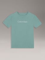 Polera Unisex Logo Verde Calvin Klein