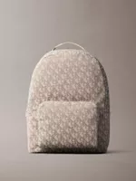 Mochila Redonda Jacquard Beige Calvin Klein