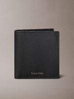 Billetera Slim con Logo Grabado Negro Calvin Klein