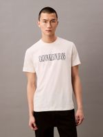 Polera Stretch Graphic Beige Calvin Klein