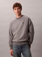 Polerón de Felpa de Tejido Premium Gris Calvin Klein