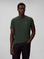 Polera Clásica con Monograma Verde Calvin Klein
