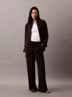 Pantalón Pull On Wide Leg Negro Calvin Klein