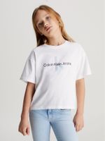Polera Niña Serenity Monogram Blanco Calvin Klein