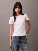 Polera Refined Cotton Relaxed Blanco Calvin Klein