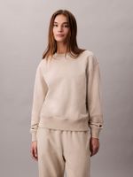 Polerón De Felpa Beige Calvin Klein