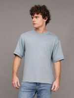 Polera Interlock Celeste Calvin Klein