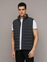 Chaqueta Vest Ligera Acolchada Gris Calvin Klein