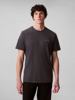 Polera con Logo Tonal Gris Calvin Klein