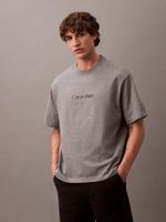 Polera Relaxed con Logo Gris Calvin Klein