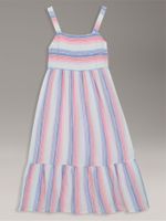 Vestido Niña Printed Stripe Multicolor Calvin Klein
