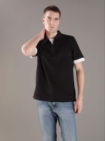 Polo con Cremallera Negro Calvin Klein