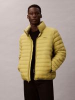 Parka Puffer Ligera de Nailon Amarillo Calvin Klein