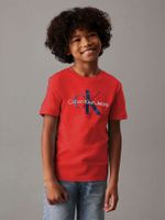 Polera Niño CK Monogram Rojo Calvin Klein