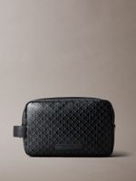 Neceser con Estampado de Monograma Negro Calvin Klein