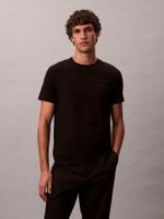 Polera Slim de Manga Corta Negro Calvin Klein