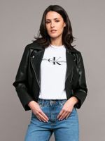 Chaqueta acabado estilo motociclista Negro Calvin Klein