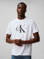 Polera Monogram Crew Blanco Calvin Klein