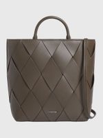 Cartera Tote Ck Woven Cafe Calvin Klein