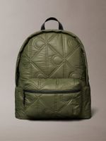 Mochila Acolchada Monograma Integral Verde Calvin Klein