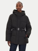 Parka Logo Belt Puffer Negro Calvin Klein