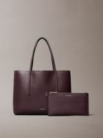 Cartera Tote Foil Logo Marrón Calvin Klein