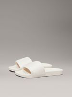 Sandalias de Jacquard con Logo Beige Calvin Klein