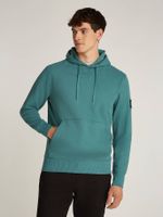 Polerón con Gorro Badge H2 Verde Calvin Klein