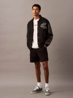 Short Slim de Algodón Negro Calvin Klein