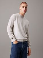 Sweater Monologo Sweater Gris Calvin Klein