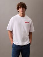 Polera Vert Logo Graphic Blanco Calvin Klein