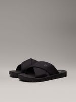 Sandalias de lona Cross Negro Calvin Klein