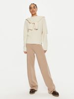 Pantalones Wool Blend Beige Calvin Klein
