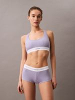 Calzón Boyshort Cotton Modal Rib Morado Calvin Klein