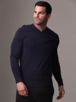 Sweater Merino Vneck Sweater Azul Calvin Klein