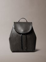 Mochila Con Estampado Integral Negro Calvin Klein