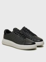 Zapatillas cupsole con monograma Negro Calvin Klein