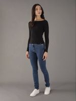 Jeans High Rise A4 Skinny Azul Calvin Klein